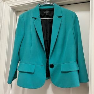 Kasper size 12 blazer in turquoise